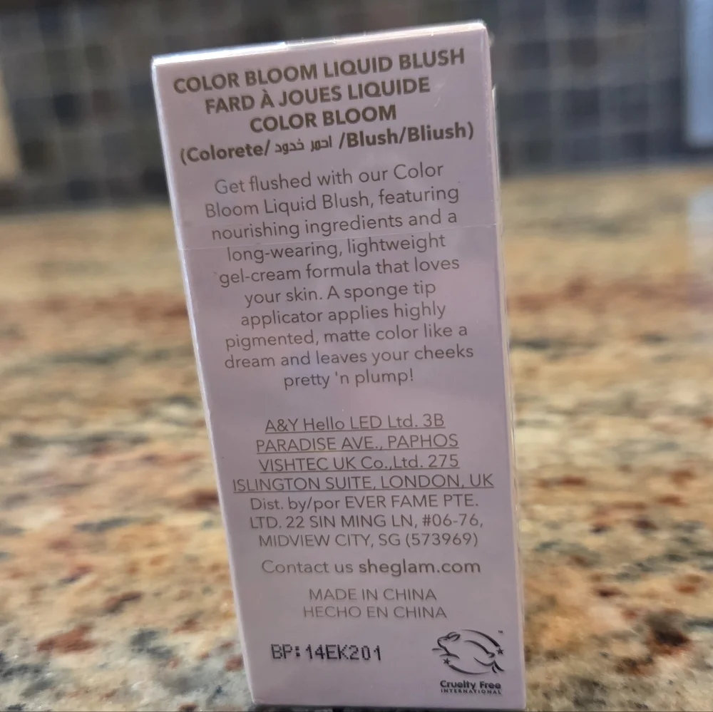 Liquid Blush Hush Sheglam Color Bloom Cutie Pie  0.17 fl oz New Sealed